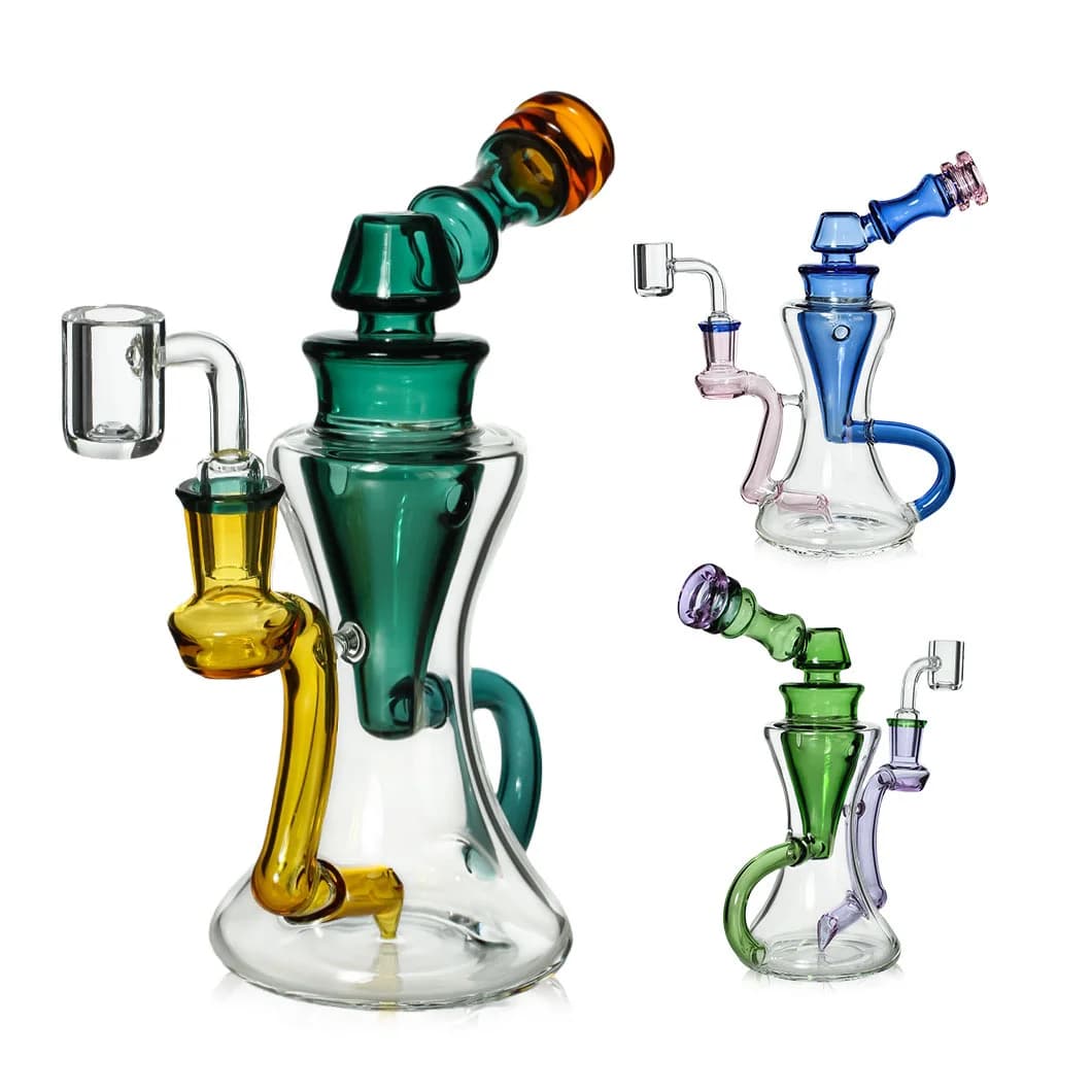 บ้องแก้ว Dab Rig Phoenix Star Klein Recycler คละสี (HF408)