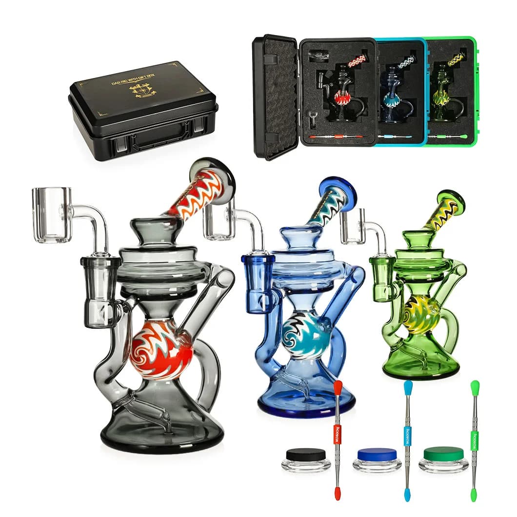 เซ็ต Dab Phoenix Star 3 ชิ้น Recycler 6.5 นิ้ว + กล่องพกพา (HF616)