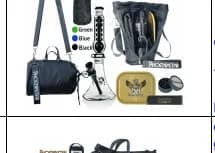 Phoenix Star 5pcs Smoking Set with 13" Freezable Coil Waterpipe Travel Kit