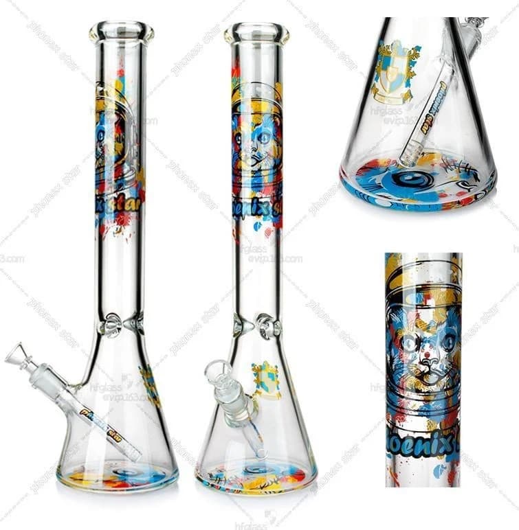 บ้องแก้ว Beaker Phoenix Star 18 นิ้ว ลายจุดสี (PHX419)