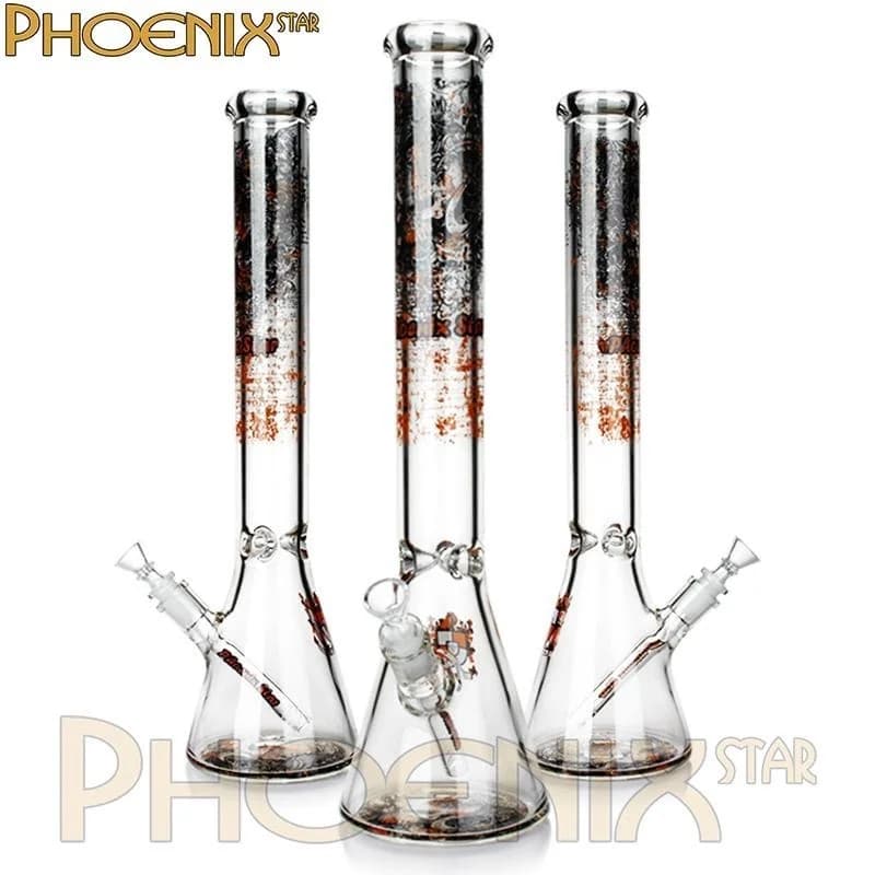 บ้องแก้ว Beaker Phoenix Star 18 นิ้ว ลายส้ม (PHX420)