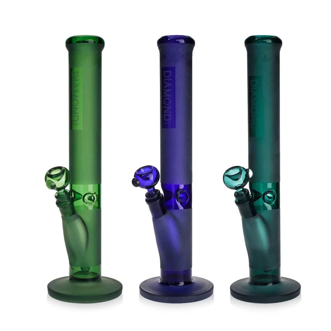 Diamond – Straight Tube Bong 16"