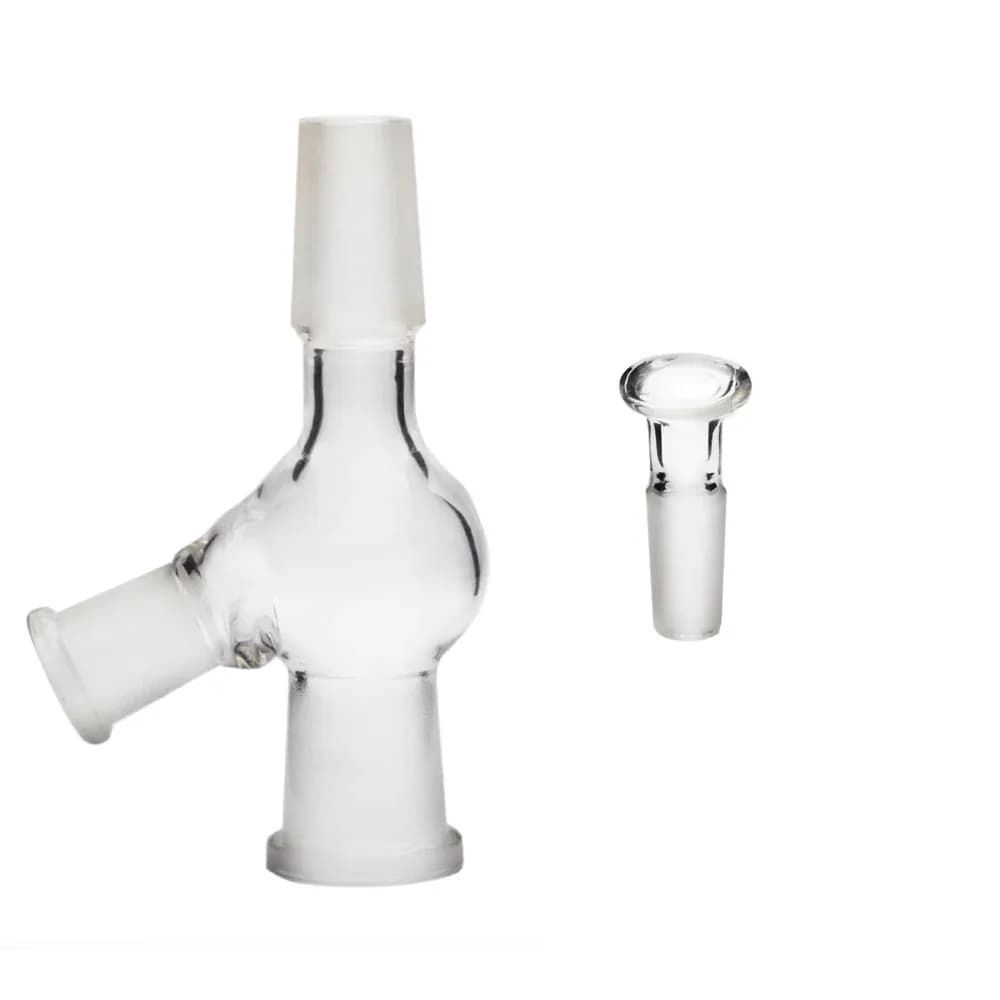 Pass Through Glass Adapter with Stopper (10/14/18mm)