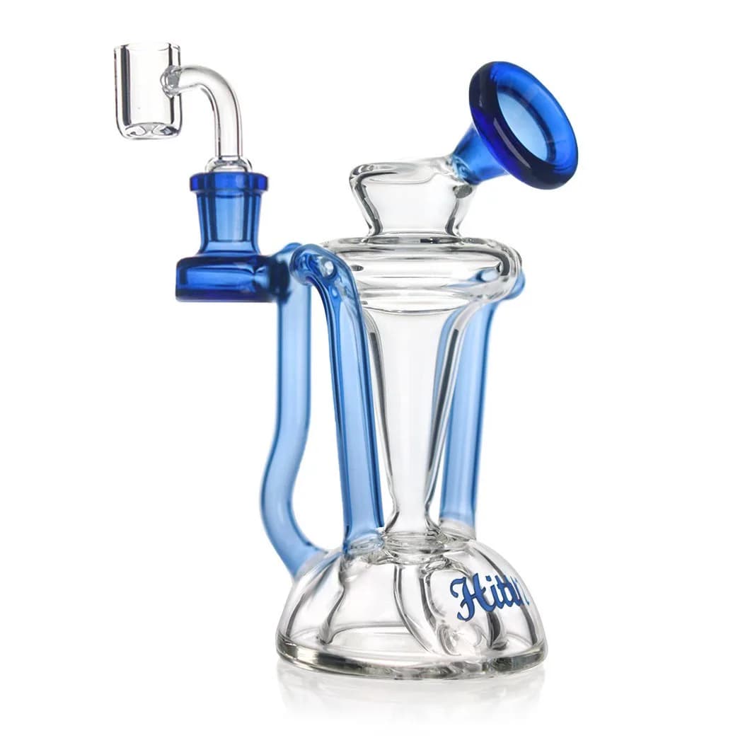 Hittn HIT124 – 6" Recycler Oil Rig with 14mm Quartz Banger