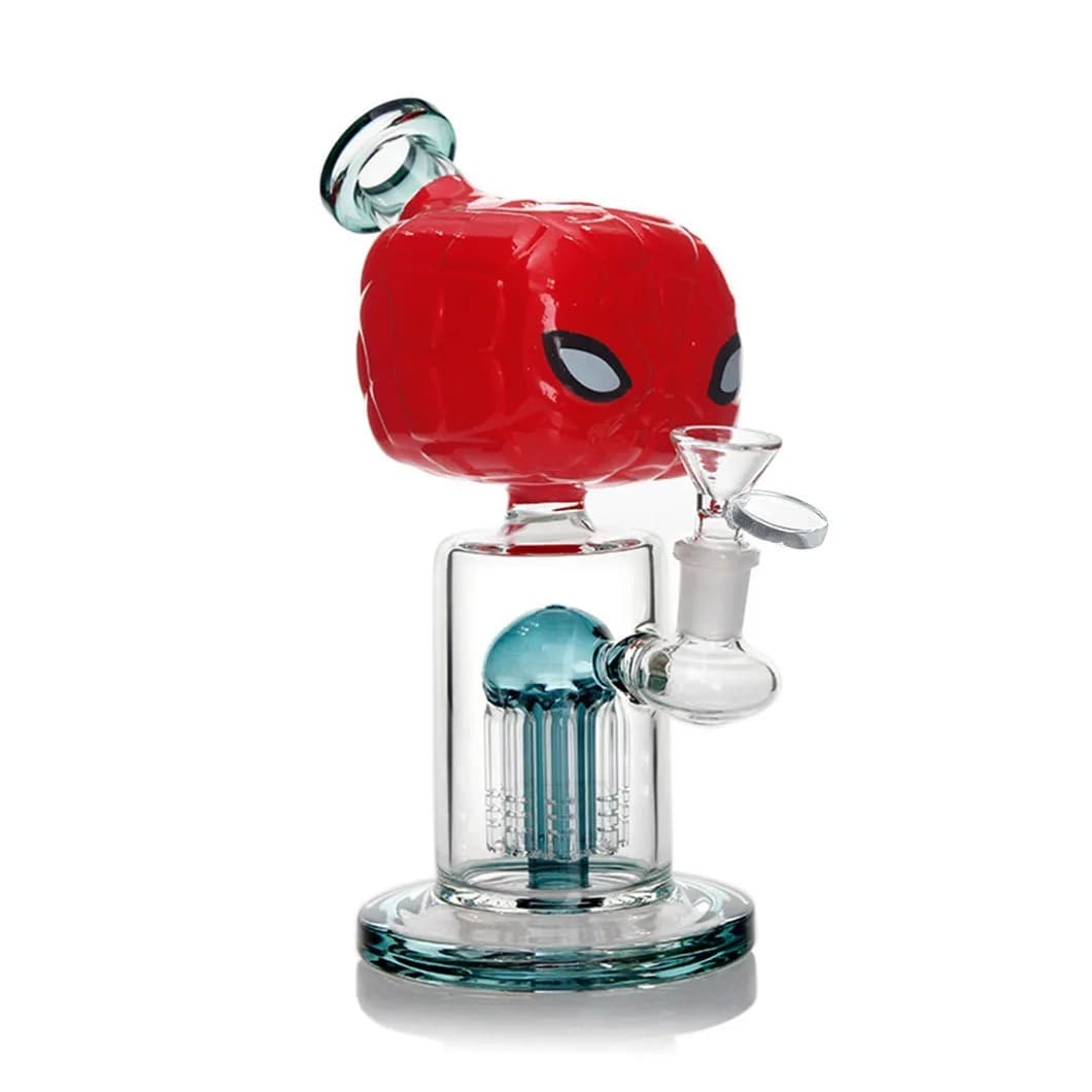 Hittn D05 – 8.5" Tree Perc Bong (Spider-Man Design)