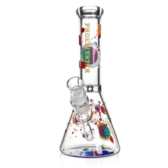 Phoenix Star PHX862 – 10" Decal Beaker Bong with Ice Catcher