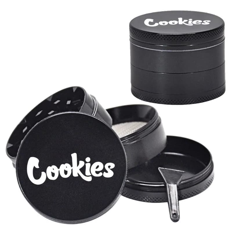 Generic – Cookie Design 4-Piece Grinder with Kief Catcher