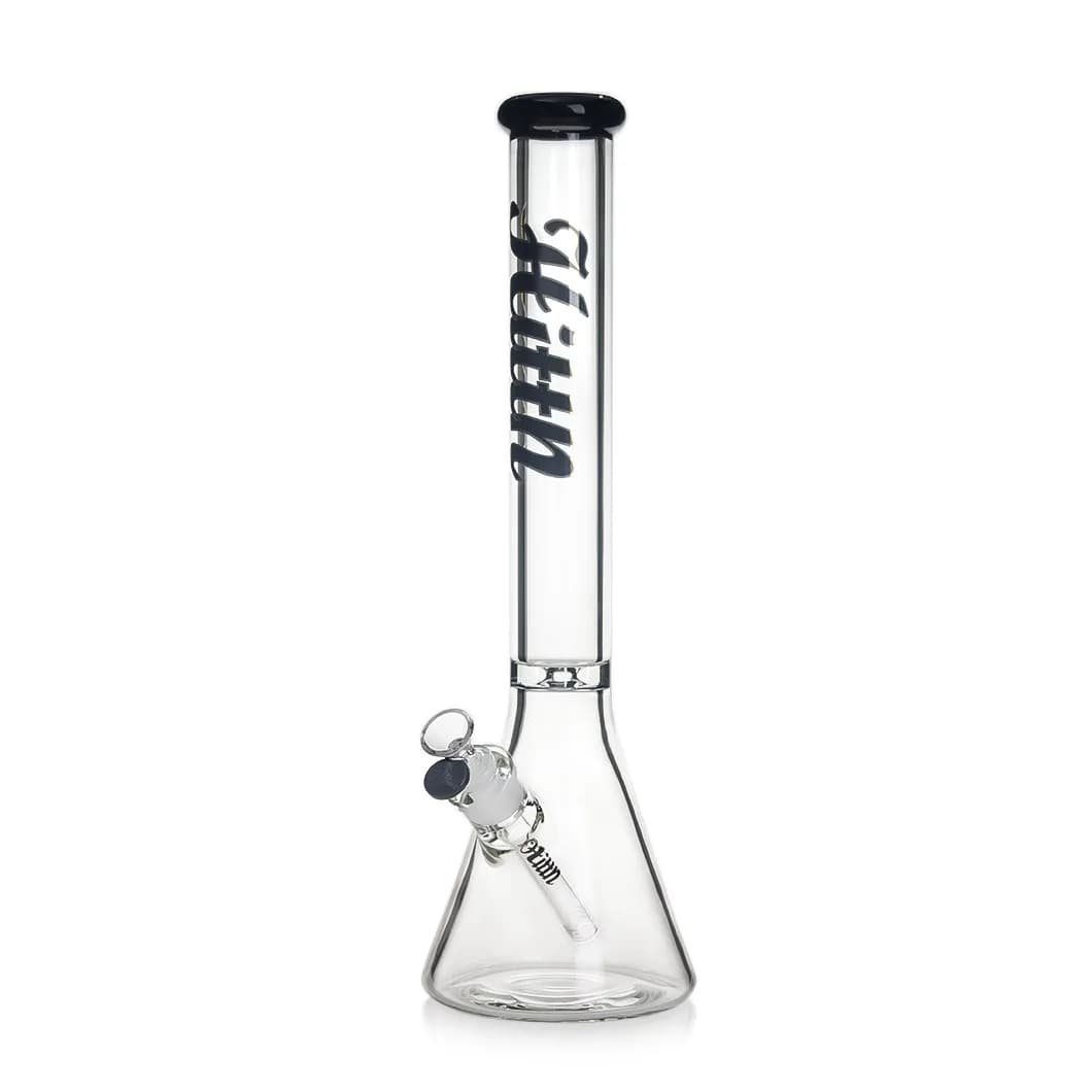 Hittn – 18" Glass Bong (7mm, Black)