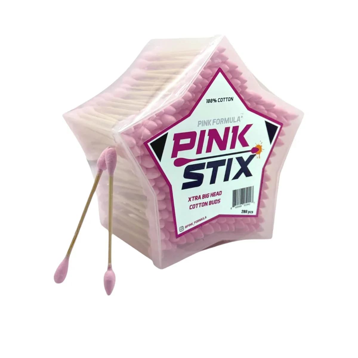 Pink Formula – Pink Stix XL Cotton Swabs (280-Pack)