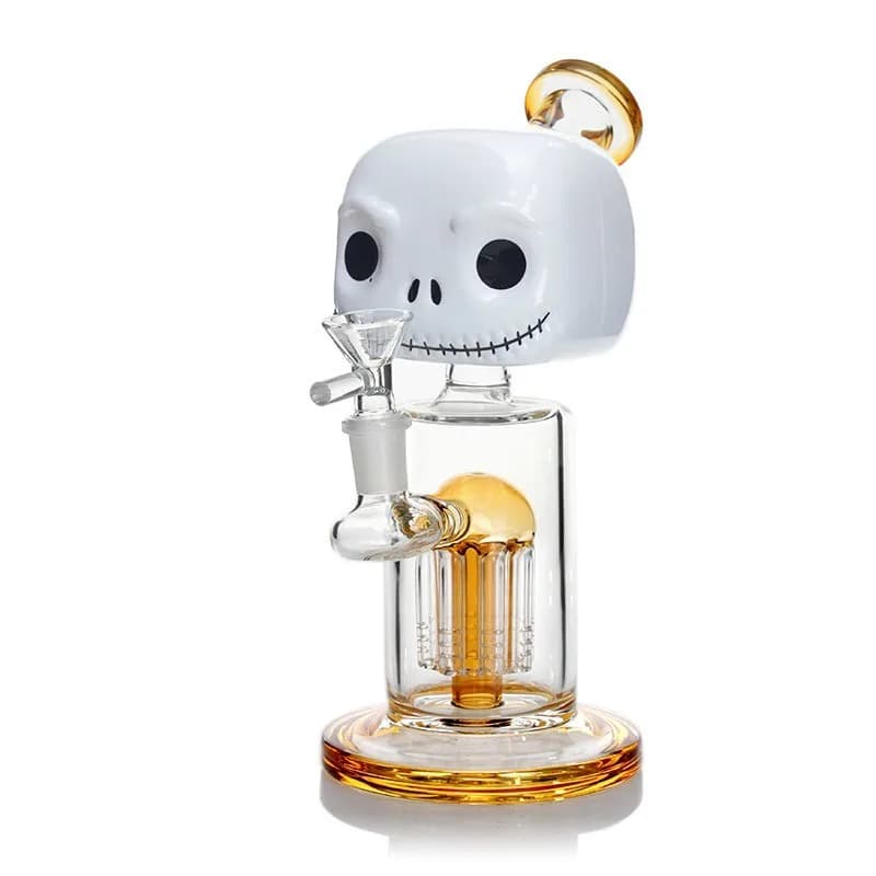 Hittn D05 – 8.5" Tree Perc Bong (Jack Skellington Design)